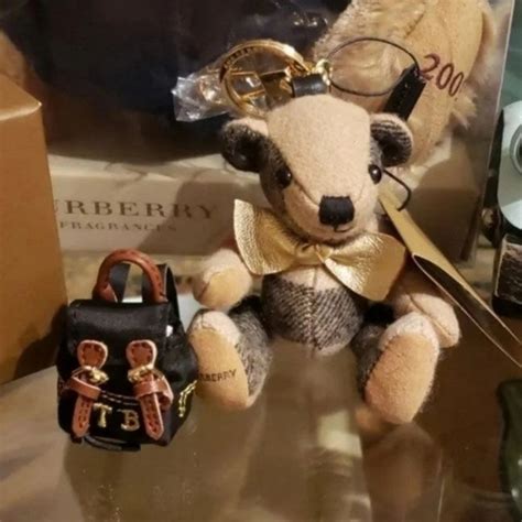 burberry teddy bear jacket|Burberry teddy bear keychain.